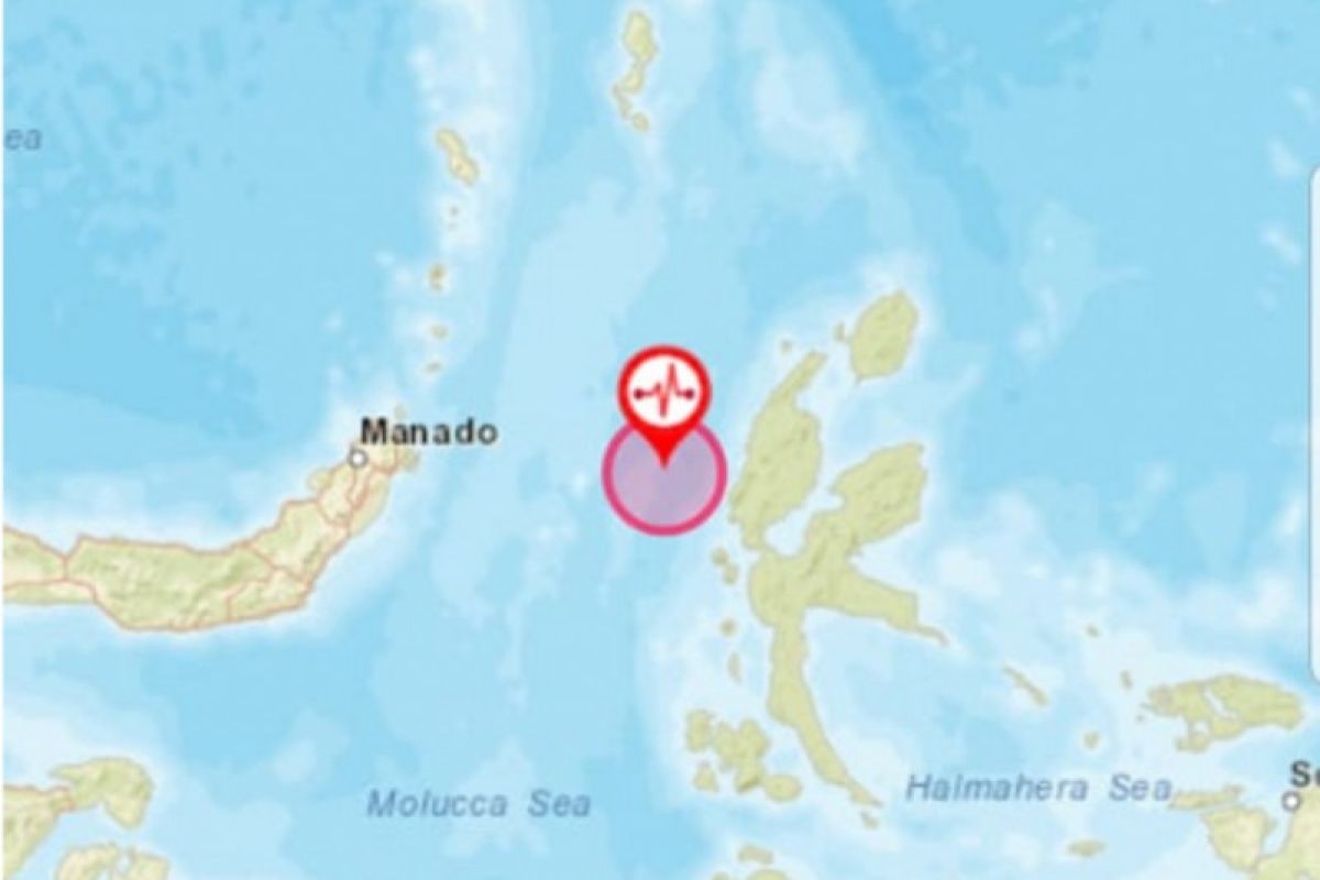 Gempa magnitudo 5,9 getarkan barat laut Jailolo-Maluku Utara, tidak berpotensi tsunami