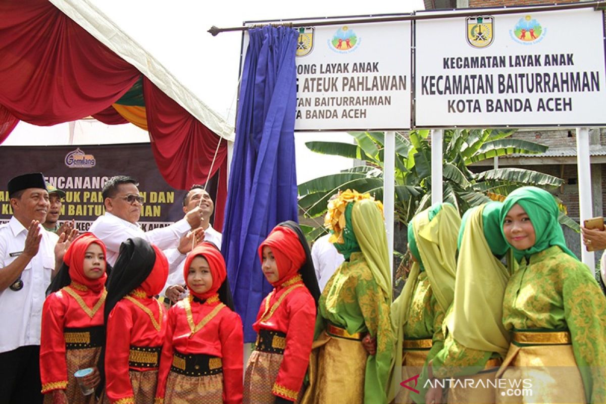 Banda Aceh telah tetapkan tujuh kecamatan dan 14 gampong layak anak