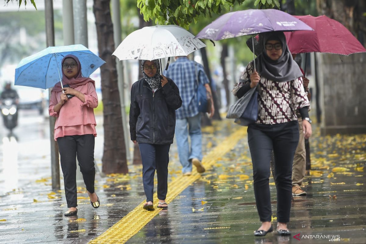 Siang ini Jakarta berpotensi diguyur hujan