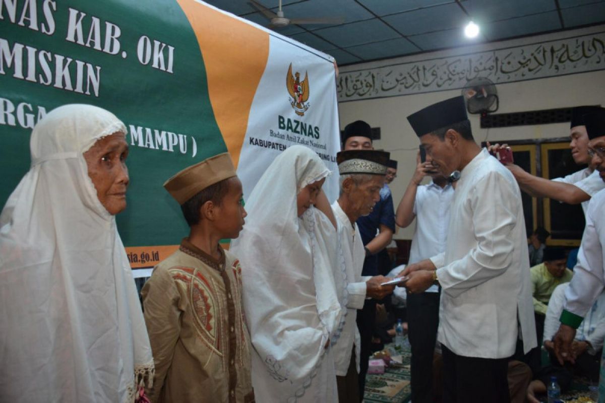 Baznas Ogan Komering Ilir salurkan Rp1,4 miliar ke  masyarakat miskin