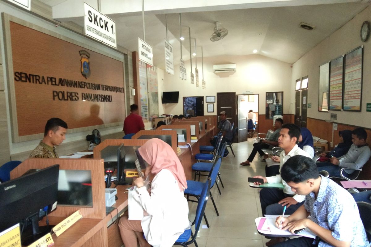 Penjagaan di Mapolres Banjarbaru ditingkatkan