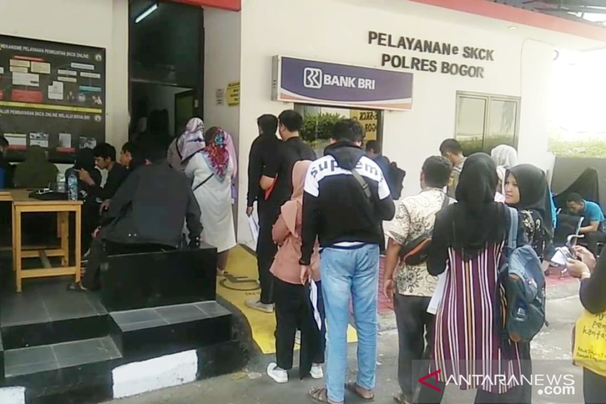 Seleksi CPNS membuat permohonan SKCK di Polres Bogor meningkat