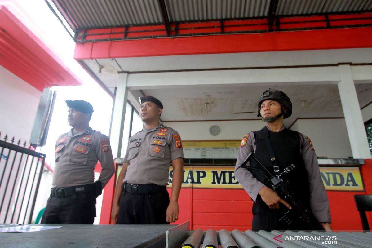 Pengamanan di Polda Gorontalo ditingkatkan pascaledakan bom Medan