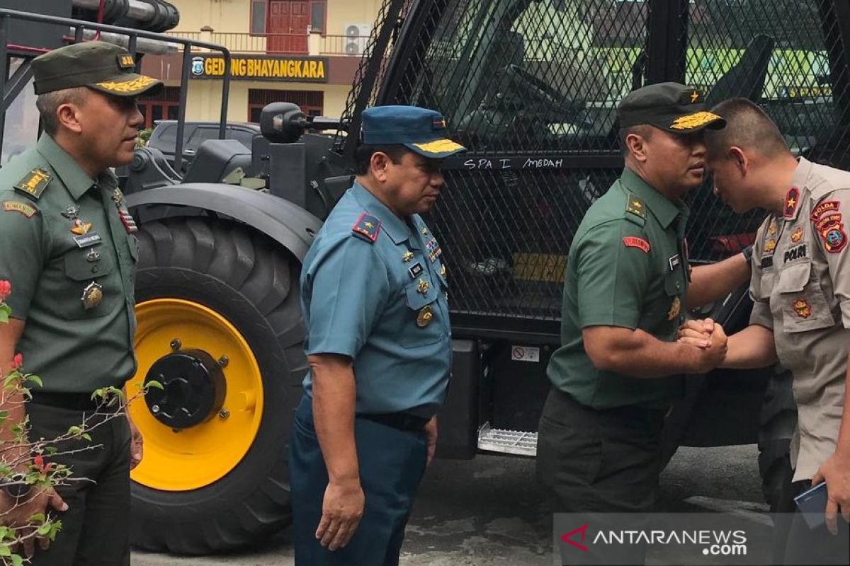 Kasdam I/BB tinjau lokasi bom  bunuh diri Mapolrestabes Medan