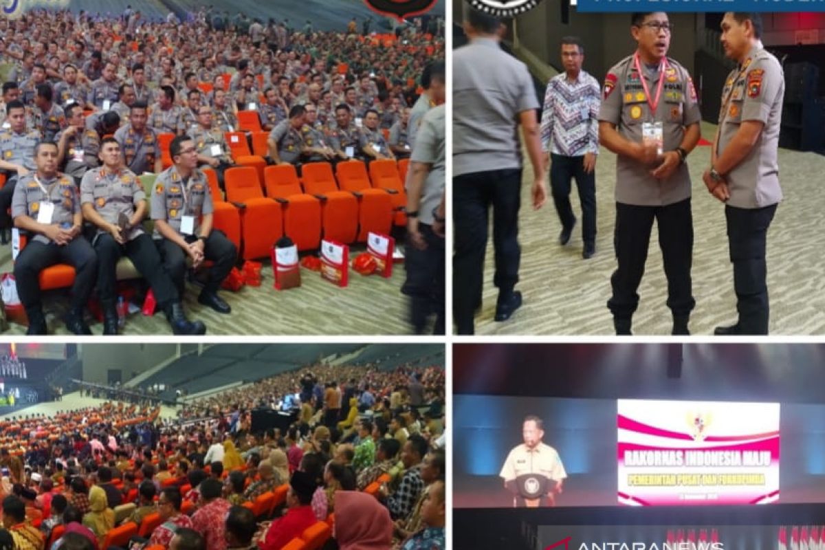 Kapolres Bangka bersama Forkopimda hadiri Rakornas Indonesia Maju