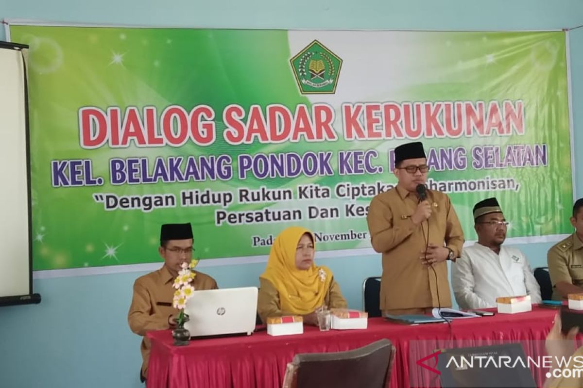 Kemenag Sumbar Tetapkan Kelurahan Belakang Pondok Kawasan Sadar Kerukunan