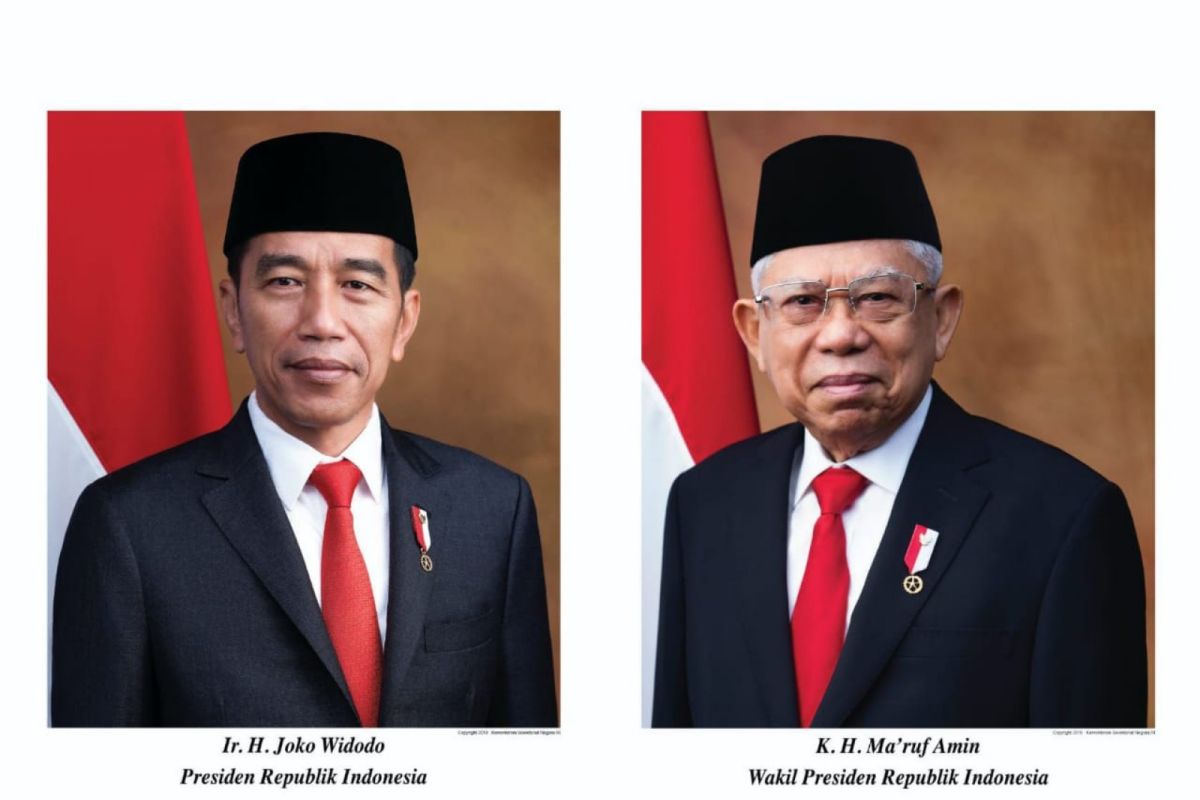 Foto Resmi Presiden dan Wakil Presiden RI 2019-2024