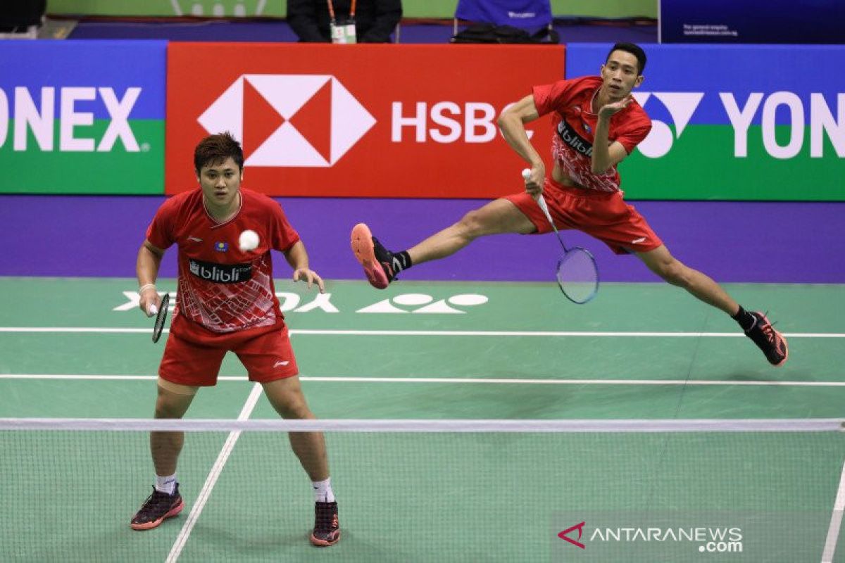 Wahyu/Ade ke perempat final perorangan ganda putra bulu tangkis