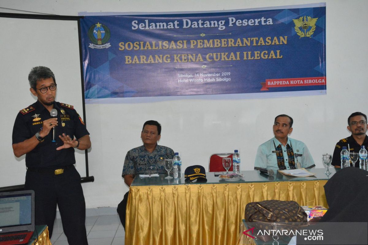 Pemkot Sibolga sosialisasi pemberantasan barang kena cukai illegal