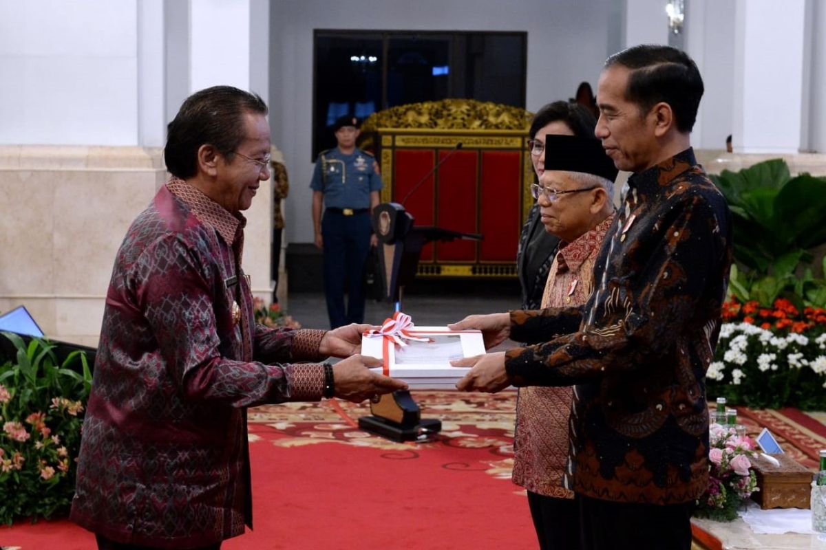 Gubernur Sulteng terima DIPA 2020 dari Presiden Jokowi