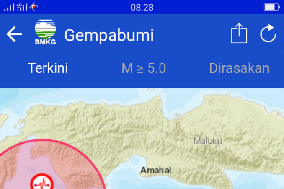 Pulau Ambon diguncang enam gempa susulan