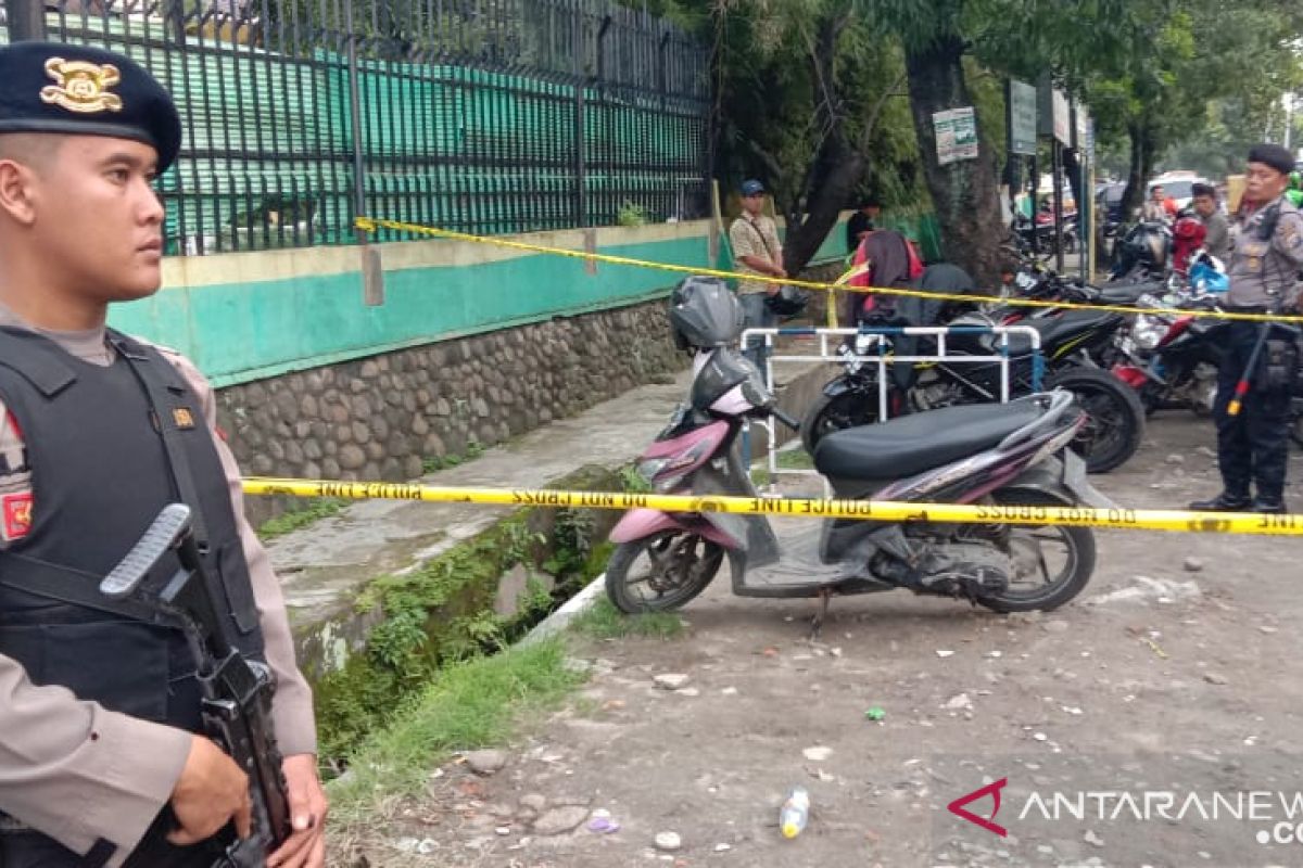 Polisi temukan peluru Kaliber 22 pada motor terduga pelaku bom Medan