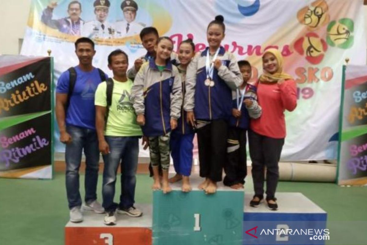 Atlet PPLP/PPLPD Babel raih empat medali di Kerjunas senam Jawa Barat