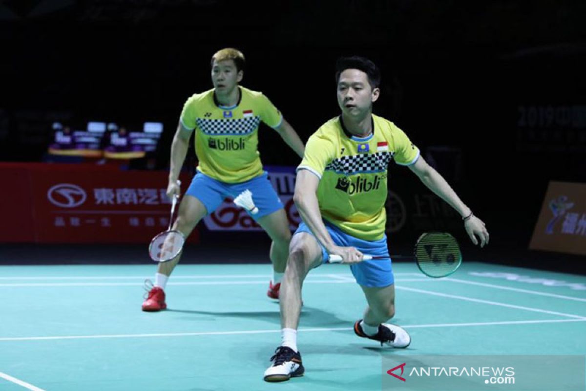 Wakil Jepang hentikan Kevin/Marcus di perempat final Hong Kong Open