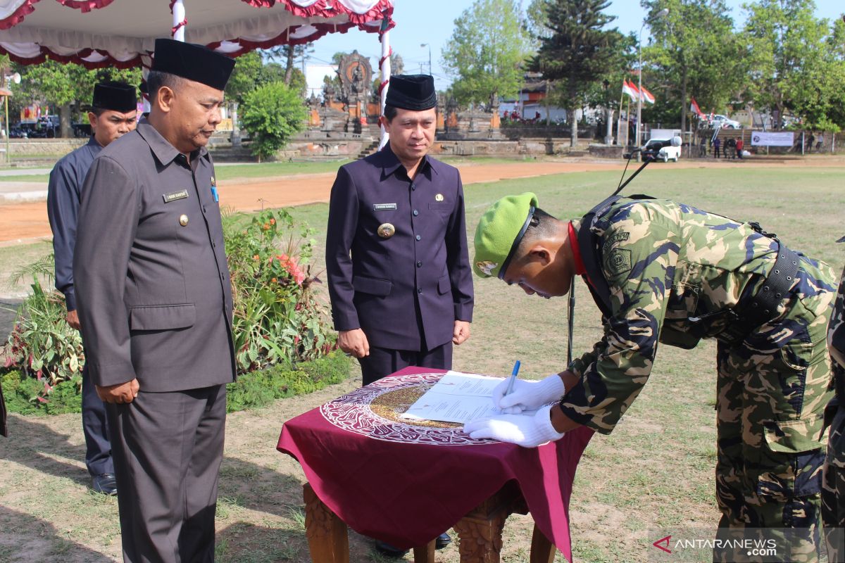 Bupati Bangli terima panji pataka I Gusti Ngurah Rai