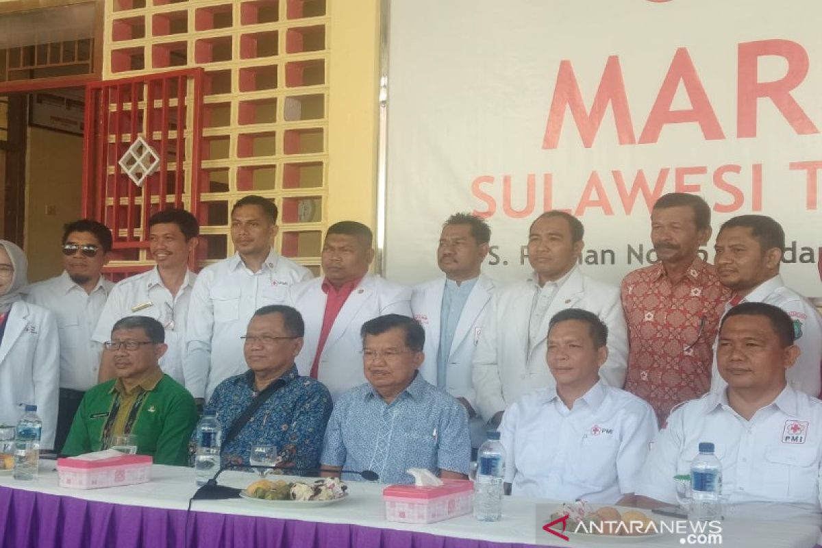 Jusuf Kalla bantu Rp5 miliar untuk jayakan kembali PMI Sultra