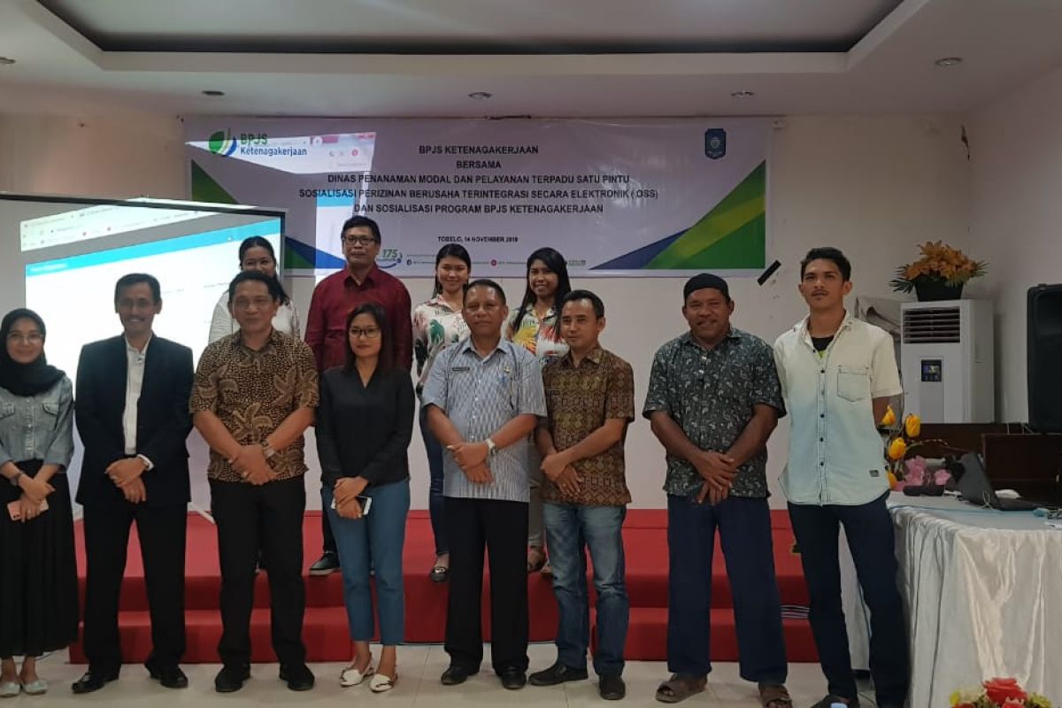 DPMPTSP Halut gandeng BPJAMSOSTEK intensifkan sosialisasi program OSS