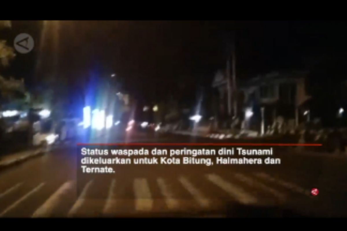 Video BPBD Ternate patroli  saat peringatan dini tsunami