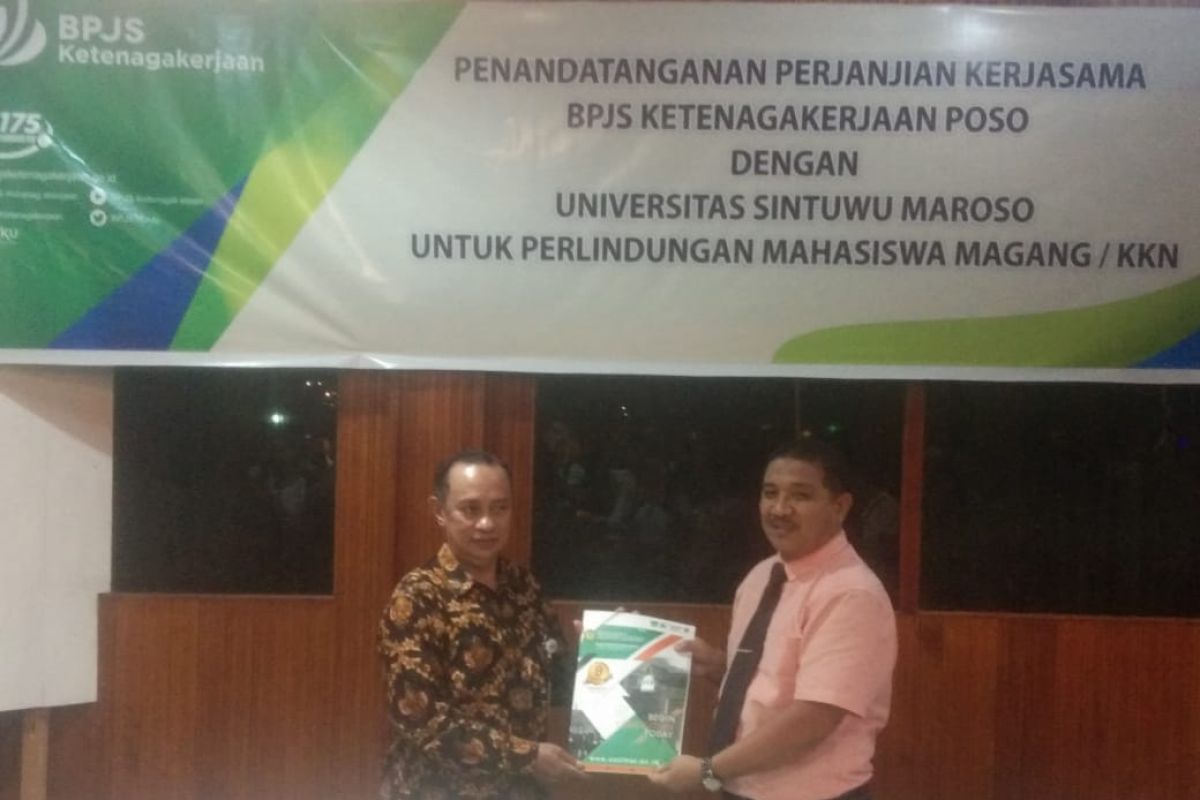 BPJAMSOSTEK lindungi mahasiswa Unsimar Poso peserta magang dan KKN