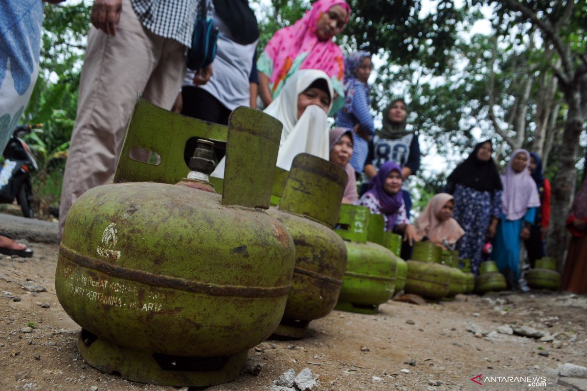 Gas 3 kilogram tembus Rp25 ribu per tabung di Bengkulu