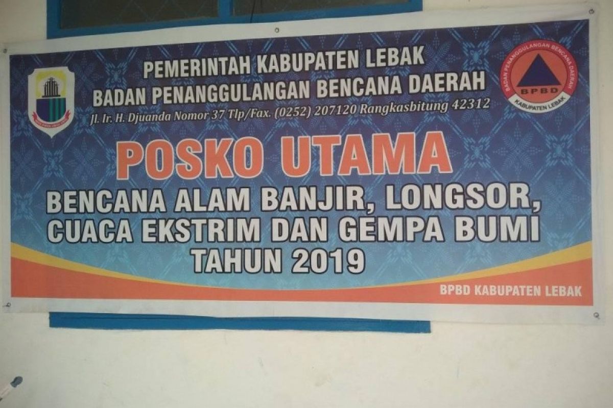 Hadapi pancaroba, BPBD Lebak siagakan relawan di posko utama