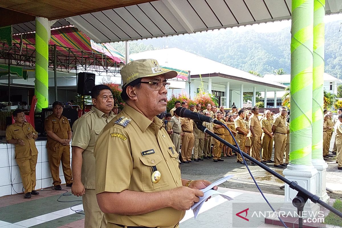 Bupati Gaghana minta kurangi ketergantungan pangan luar daerah