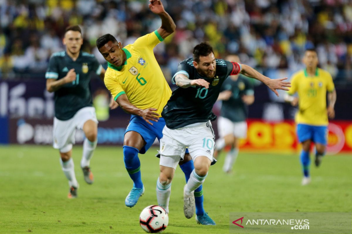 Lionel Messi antar Argentina tundukkan Brazil di laga uji coba