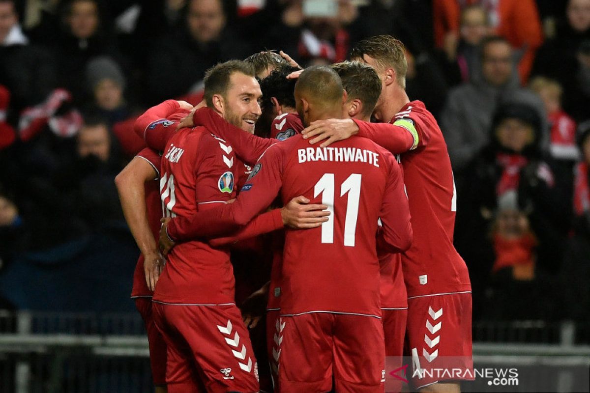 Kualifikasi Piala Eropa, Lumat Gibraltar 6-0, Denmark puncaki Grup D