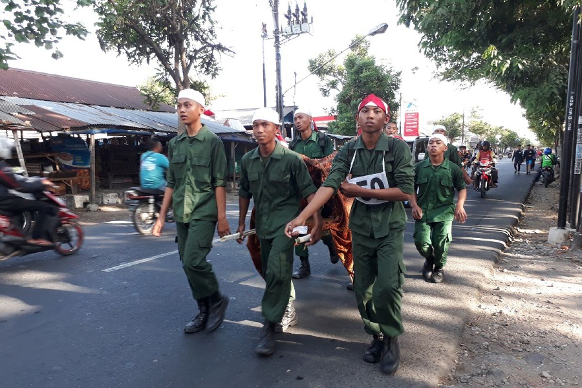 Ribuan peserta napak tilas Jenderal Soedirman di Kediri-Bajulan
