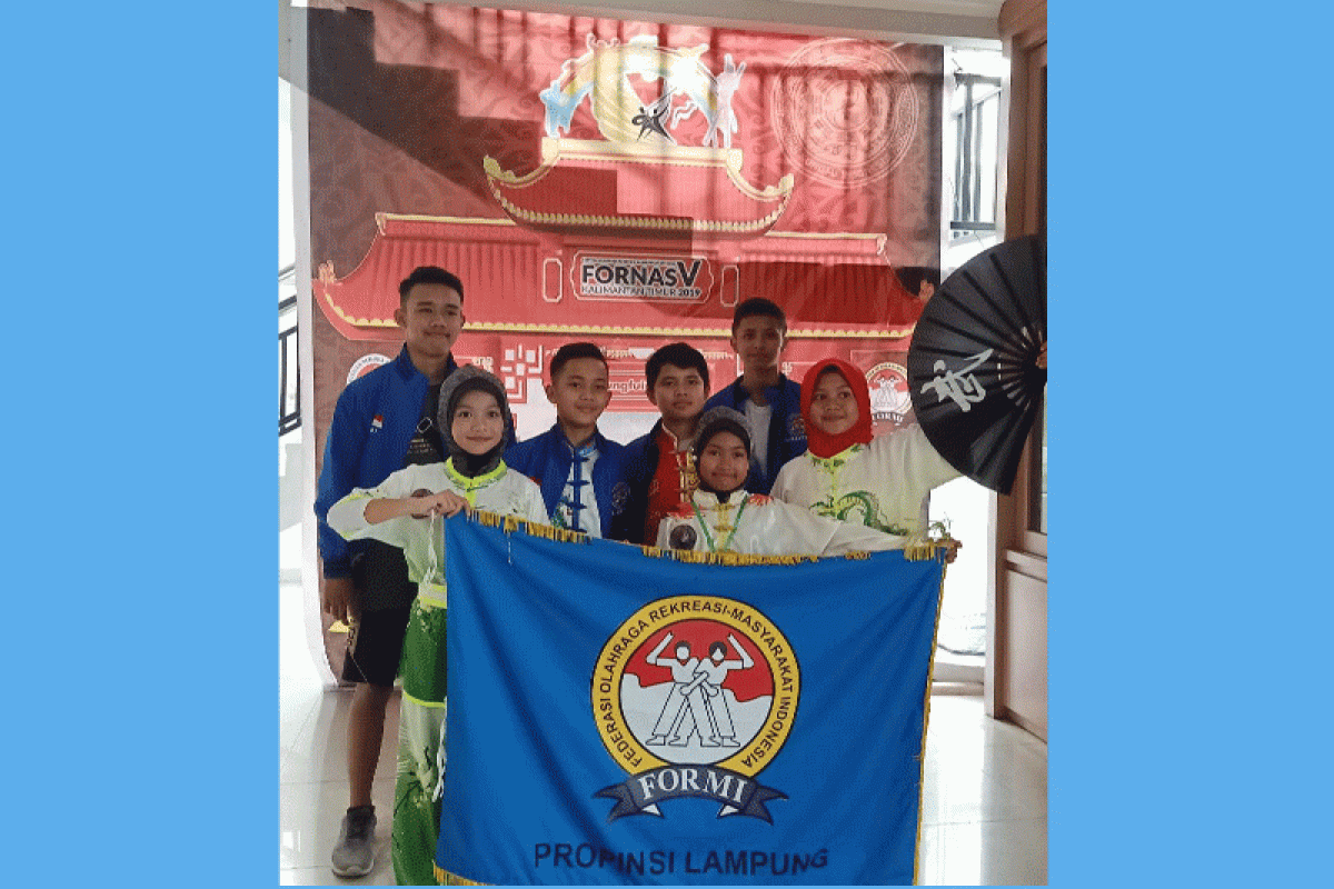 Atlet Kungfu Lampung rajai Semua kelas di ajang Fornas V Samarinda