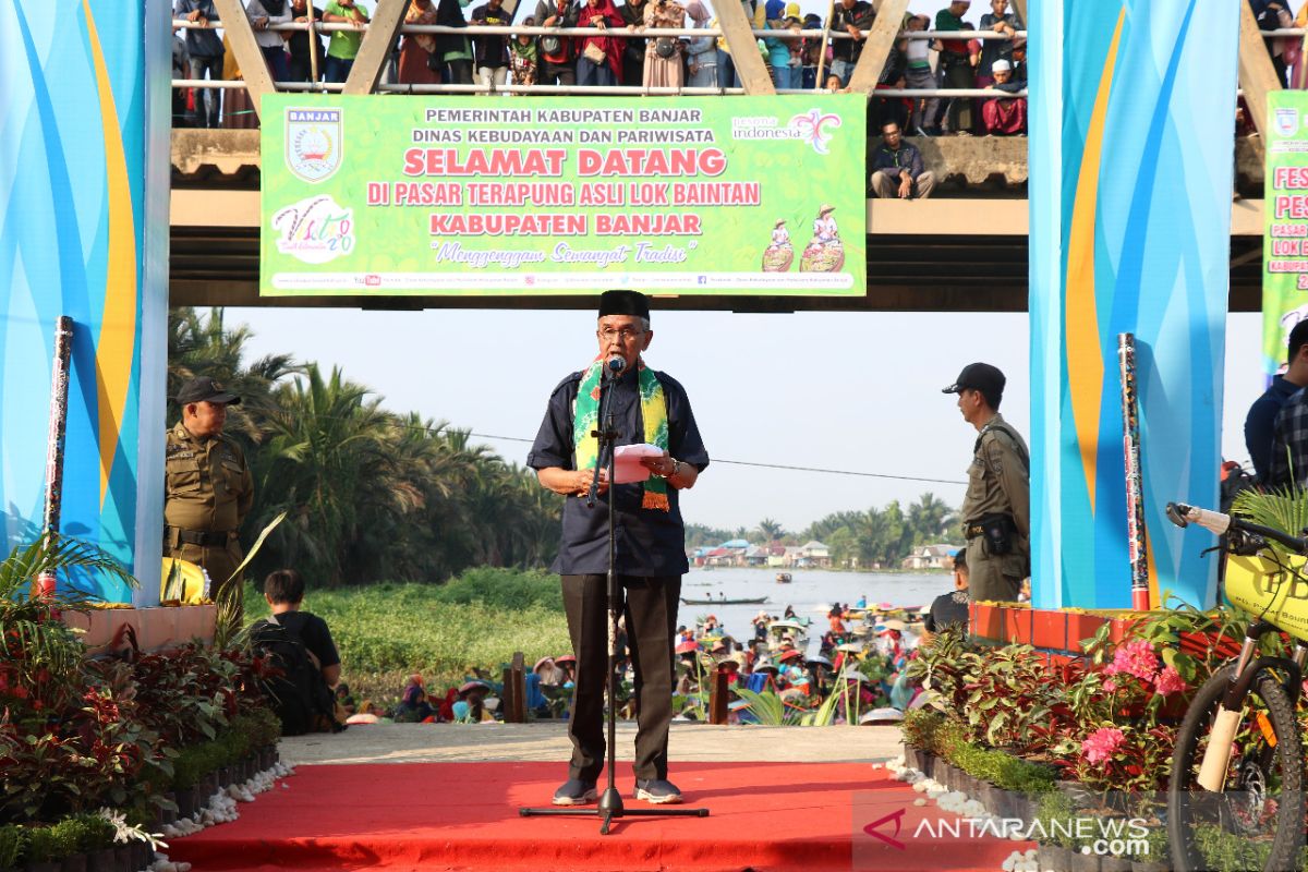 Bupati pertahankan Pasar Terapung Lok Baintan