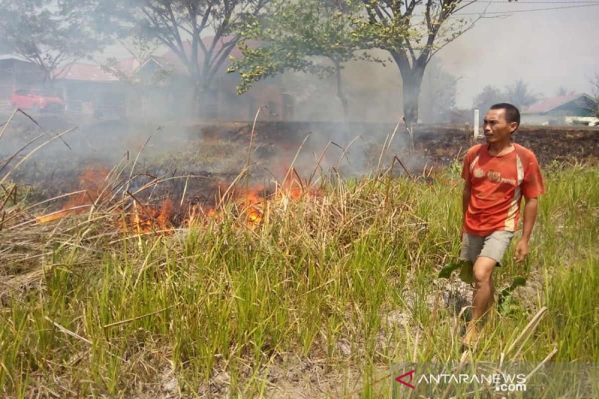 Warga bakar sampah, api menjalar ke Danau Dendam Bengkulu