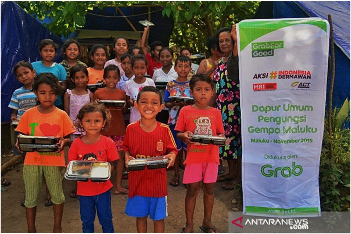 Kolaborasi Grab Indonesia-ACT bantu ribuan penyintas gempa Maluku