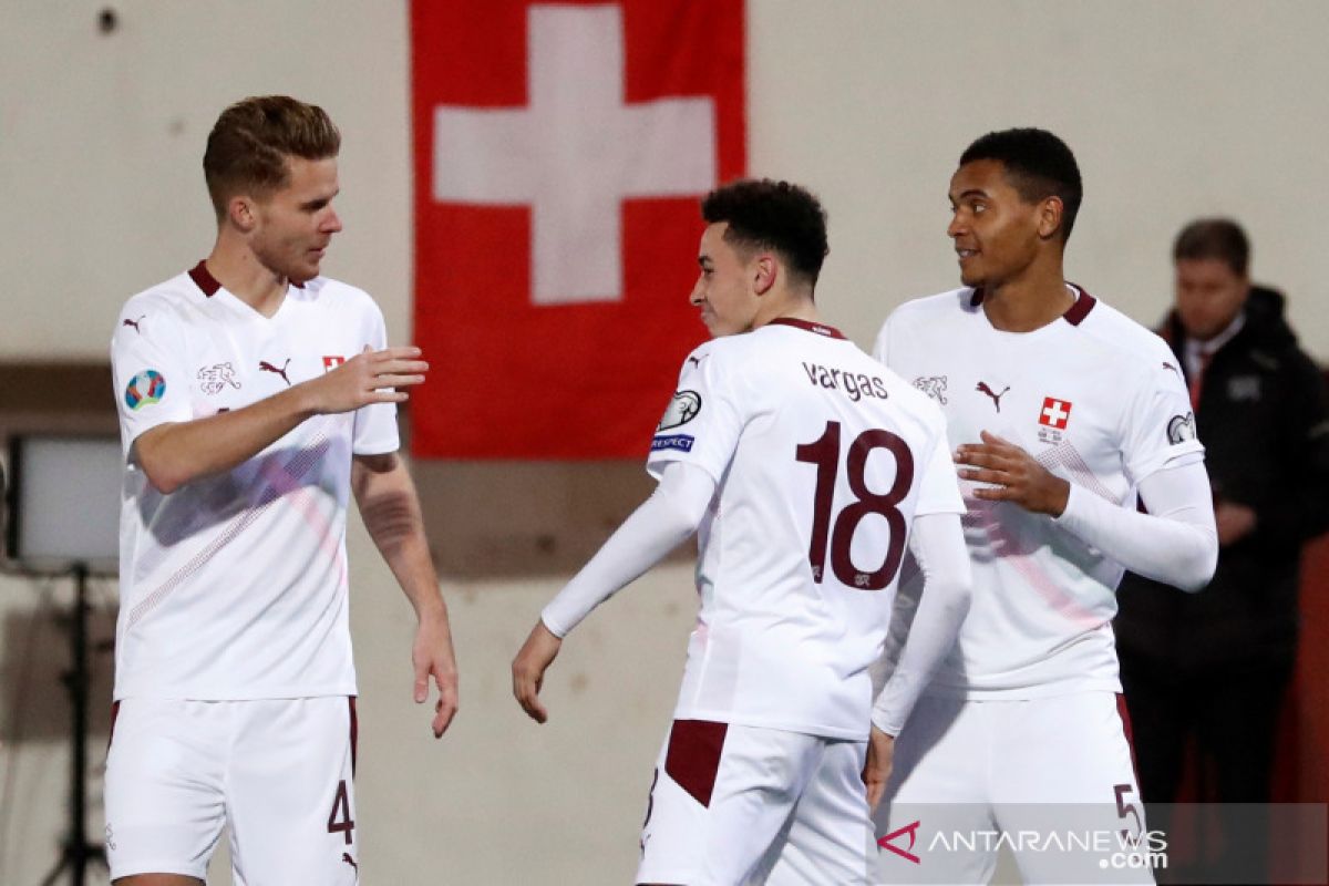 Lumat Gibraltar 6-1, Swiss melaju ke Piala Eropa 2020