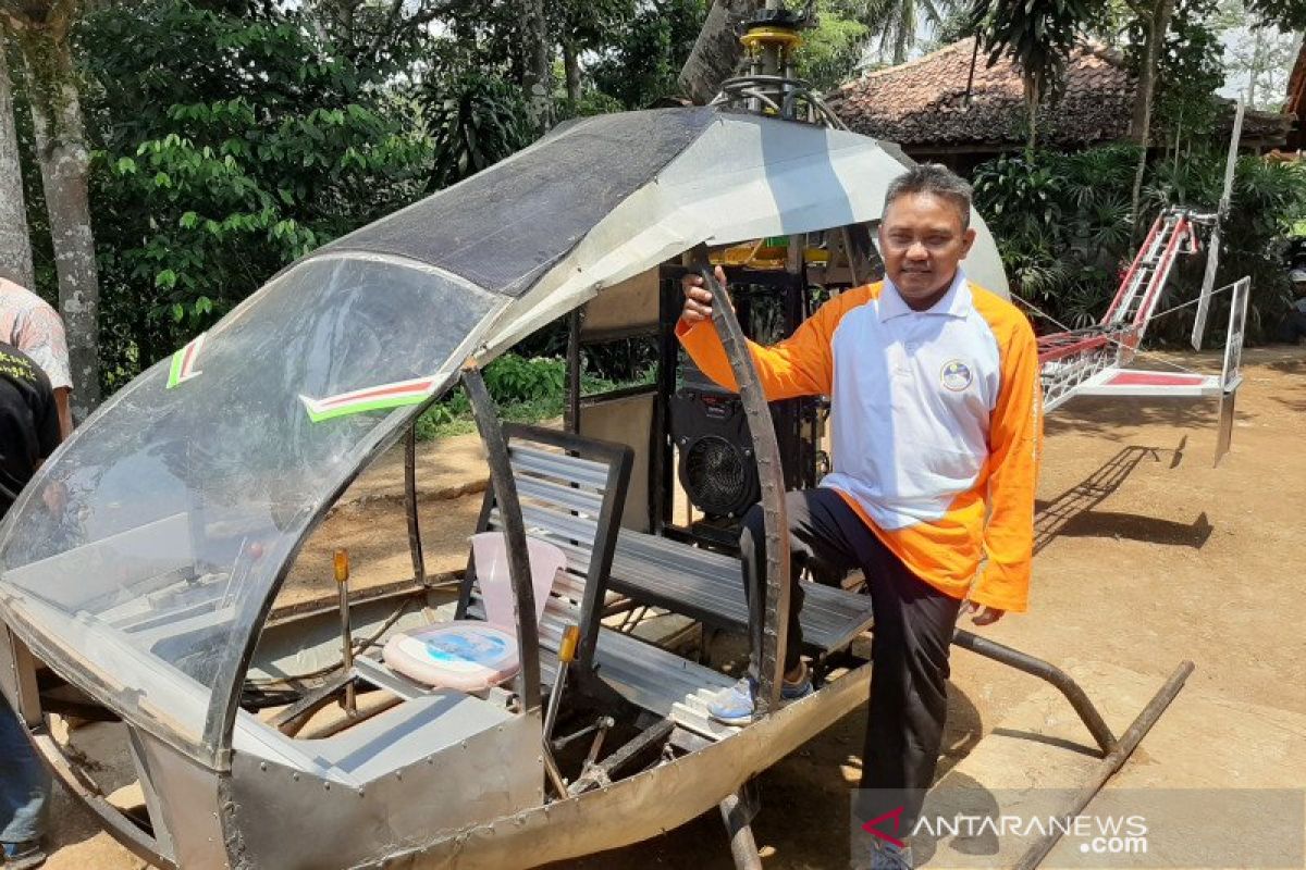 Pembuat helikopter amatir Sukabumi ingin lanjutkan pembuatan pesawat