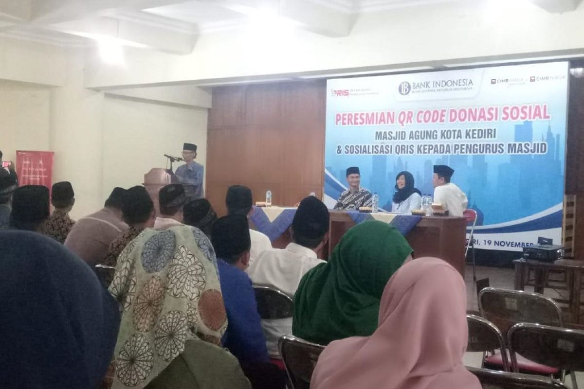 BI Kediri sosialisasikan pemanfaatkan QRIS untuk donasi sosial