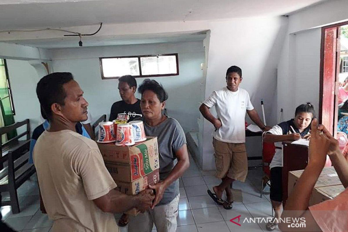 Distribusi bantuan ke Batang Dua dari Posko Gereja Imanuel tersalurkan