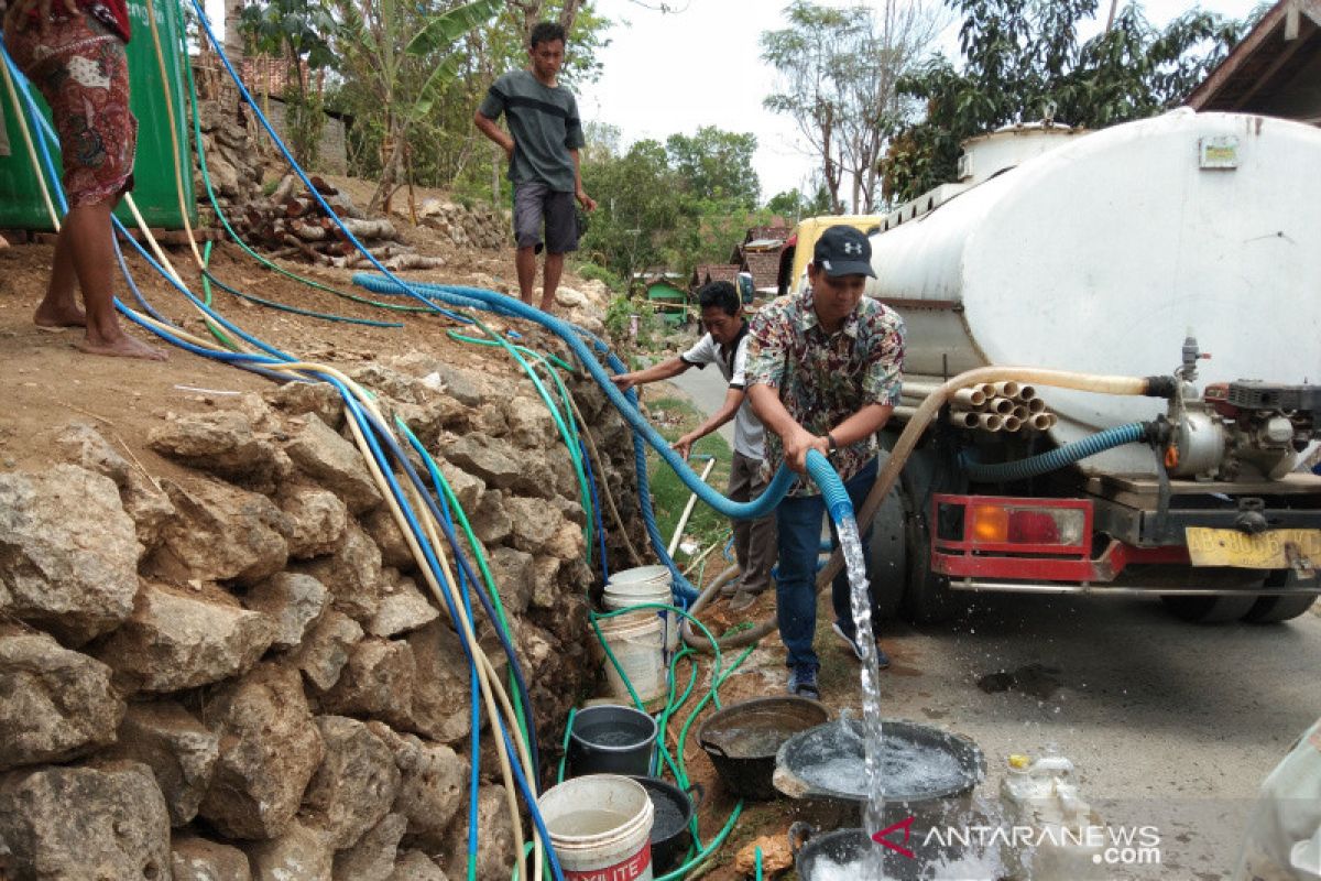 Warga pedukuhan Kalidadap Bantul masih membutuhkan bantuan air bersih