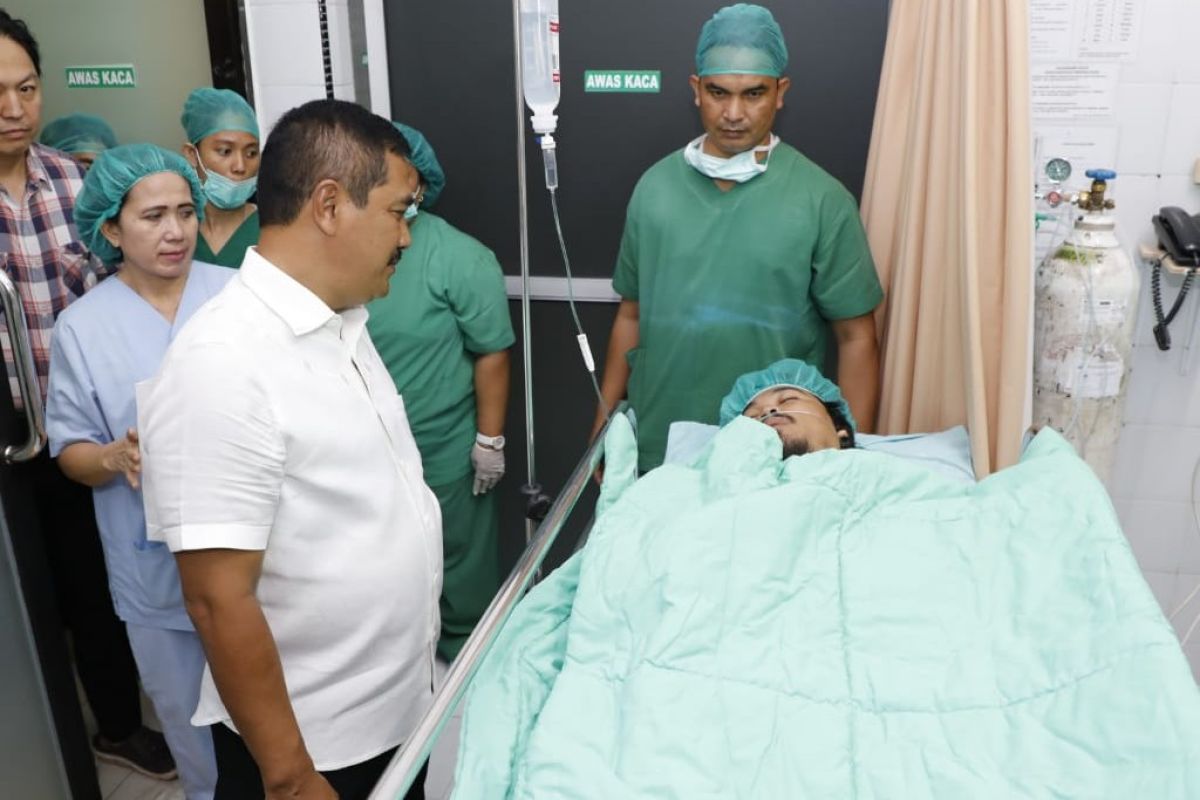 Wounded Densus 88 member still in Medan hospital