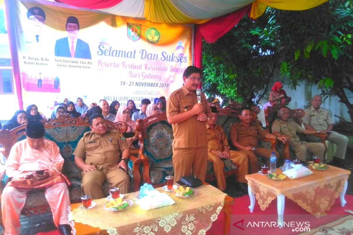 25 perwakilan Kecamatan di Asahan ikuti festival Tari Gubang