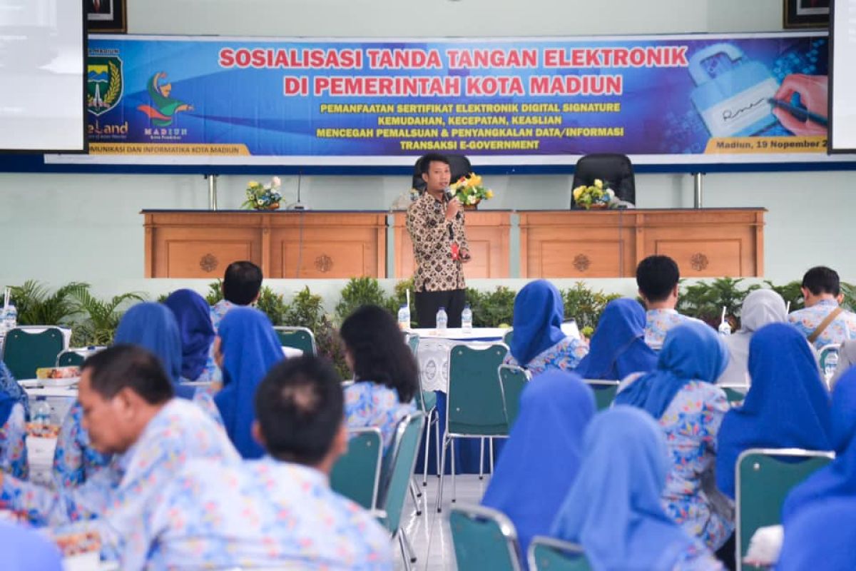 Pemkot Madiun sosialisasikan tanda tangan elektronik