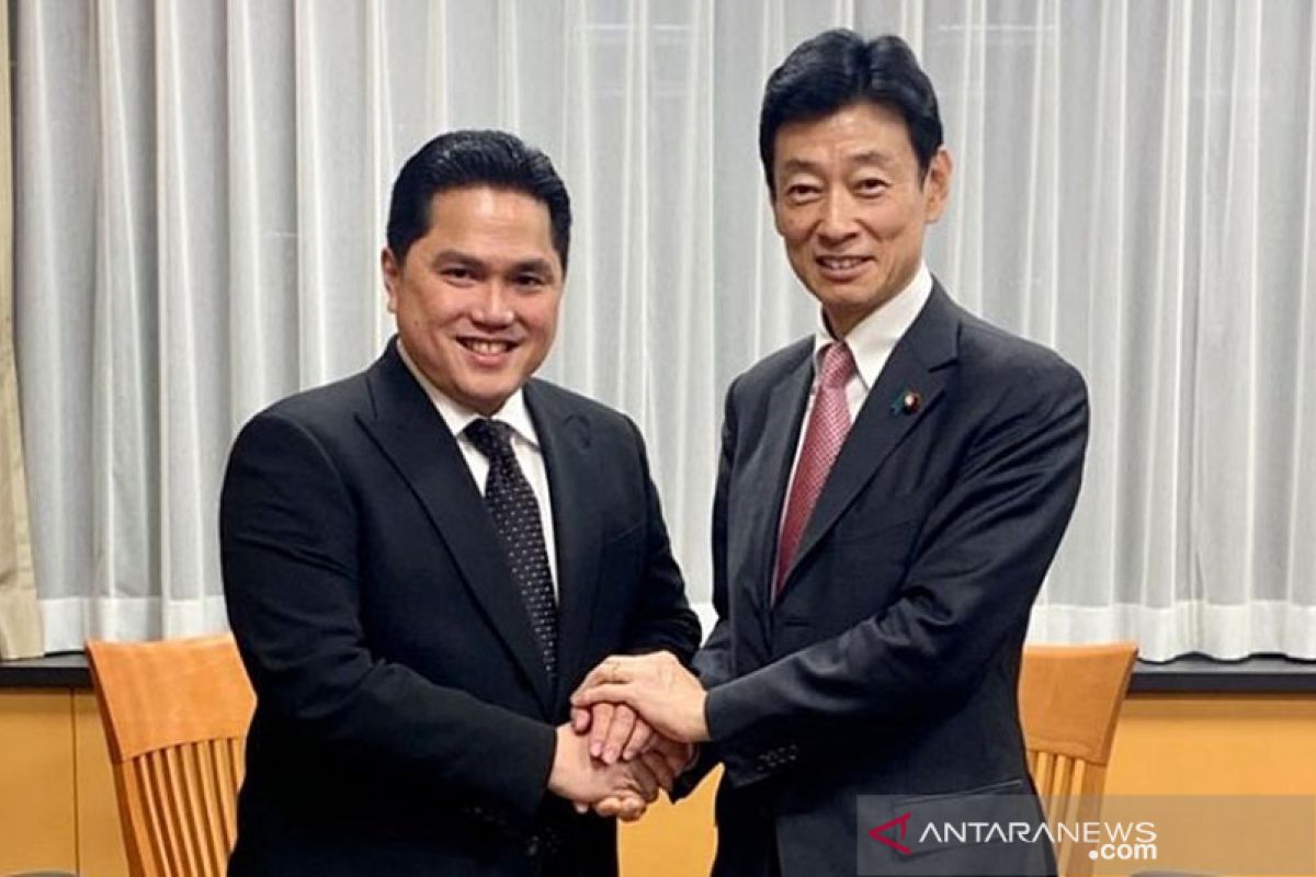 Erick Thohir jajaki kerja sama Jepang bidang kesehatan hingga EV battery