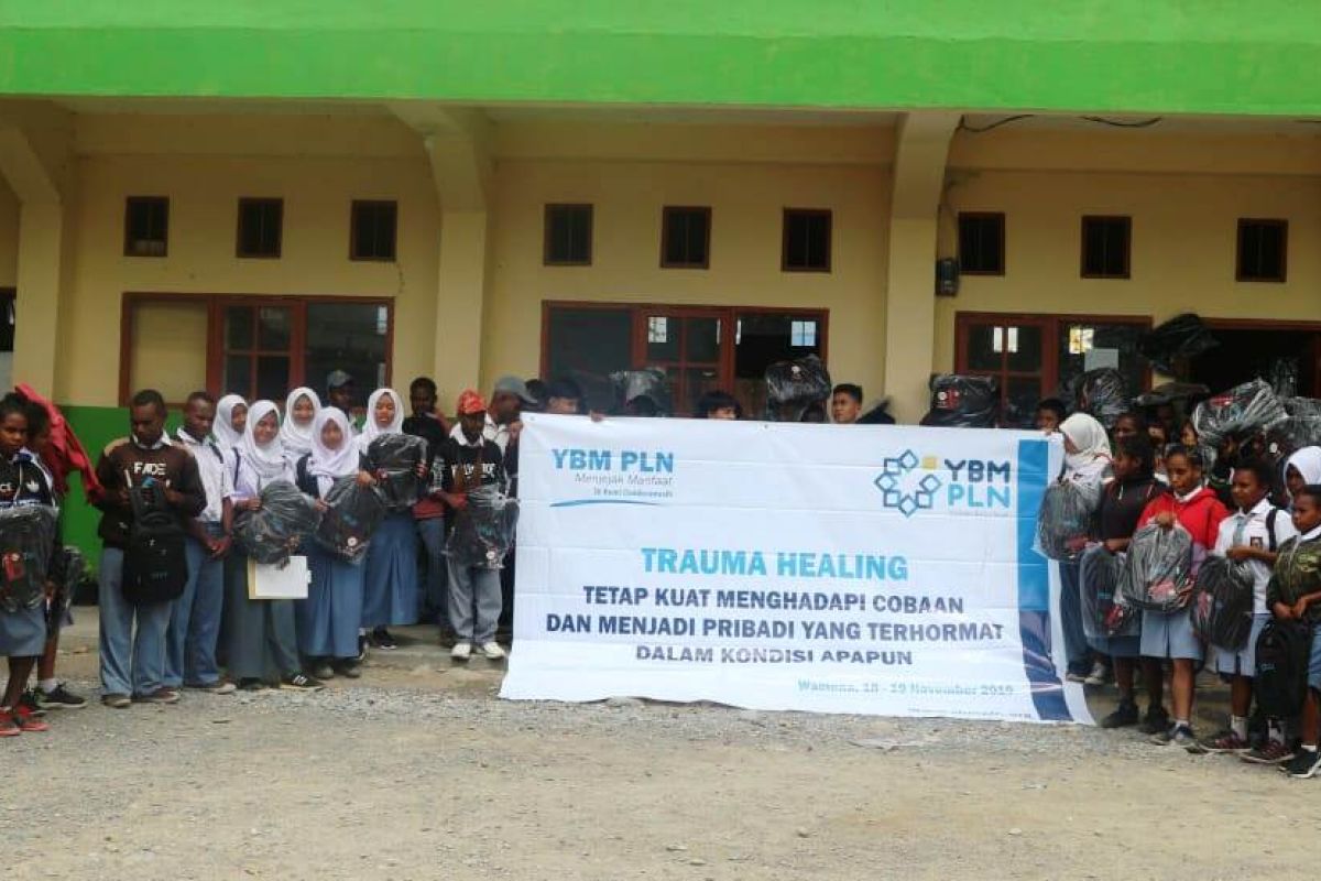 YBM PLN gelar pemulihan trauma pelajar Wamena