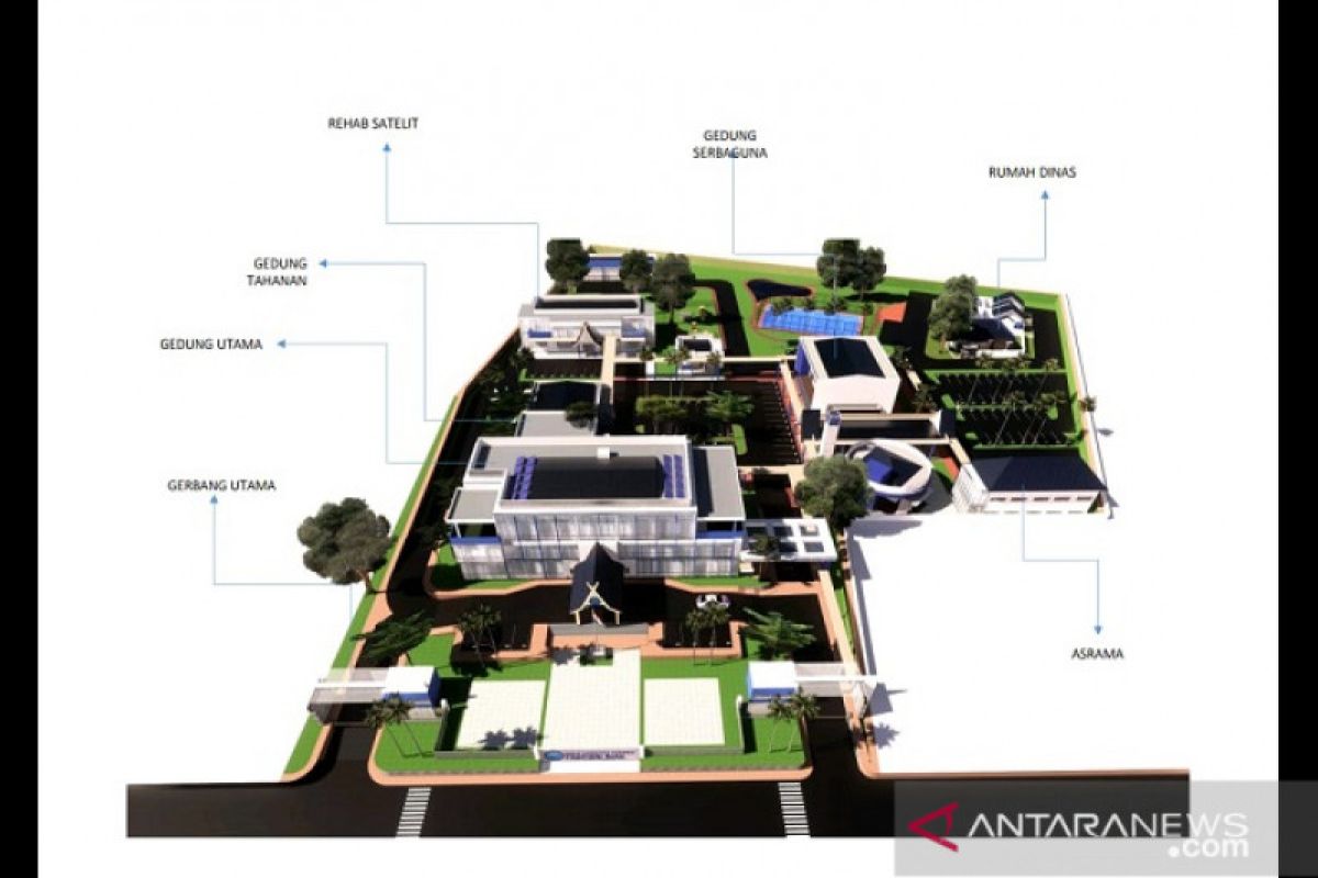 Rancang bangun gedung baru BNN Riau yang representatif sudah rampung