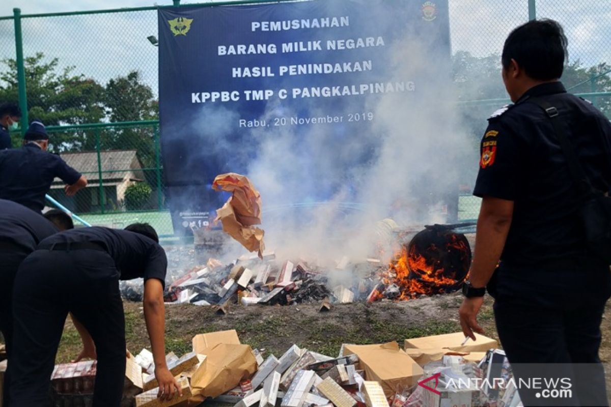 DJBC Sumbagtim sita 14 juta batang rokok ilegal