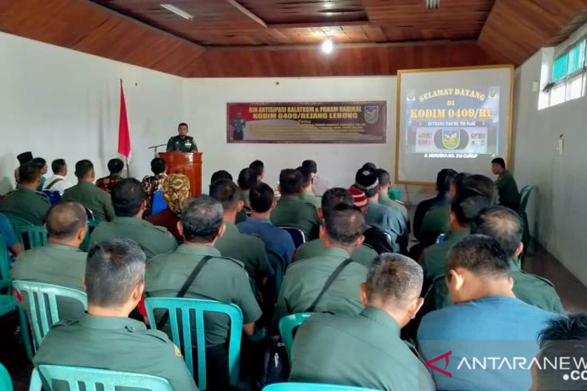 Kodim 0409/Rejang Lebong ingatkan bahaya laten komunis dan radikalisme