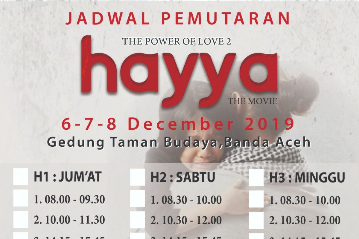 ACT Aceh sediakan voucher umroh bagi penonton Film Hayya