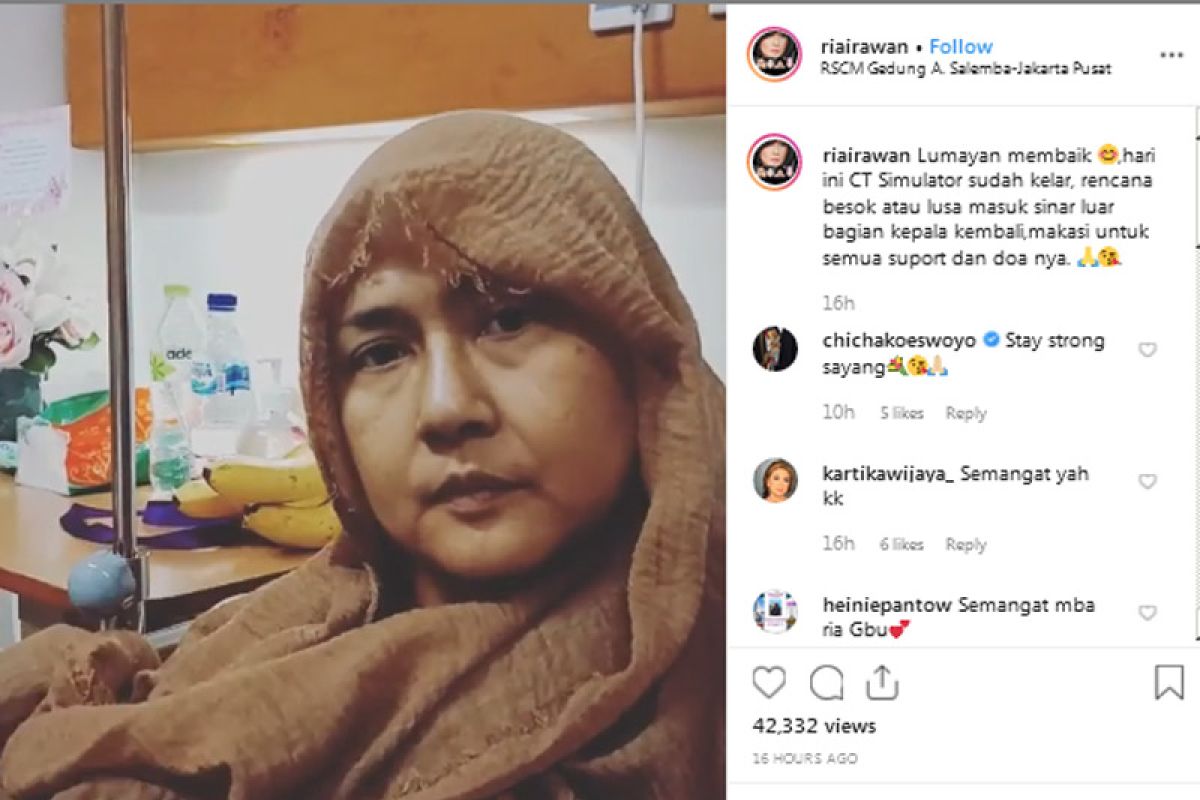 Aktris senior Ria Irawan meninggal dunia