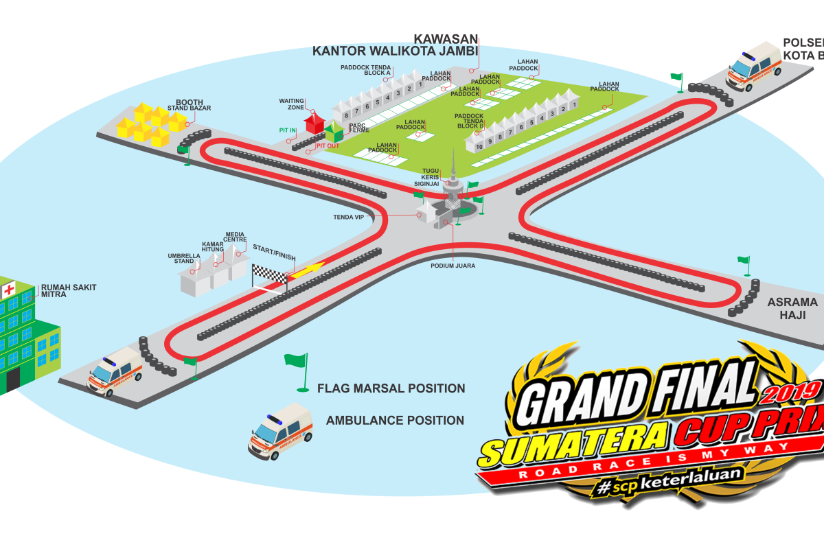 Kota Jambi gelar balapan motor Grand Final SCP 2019