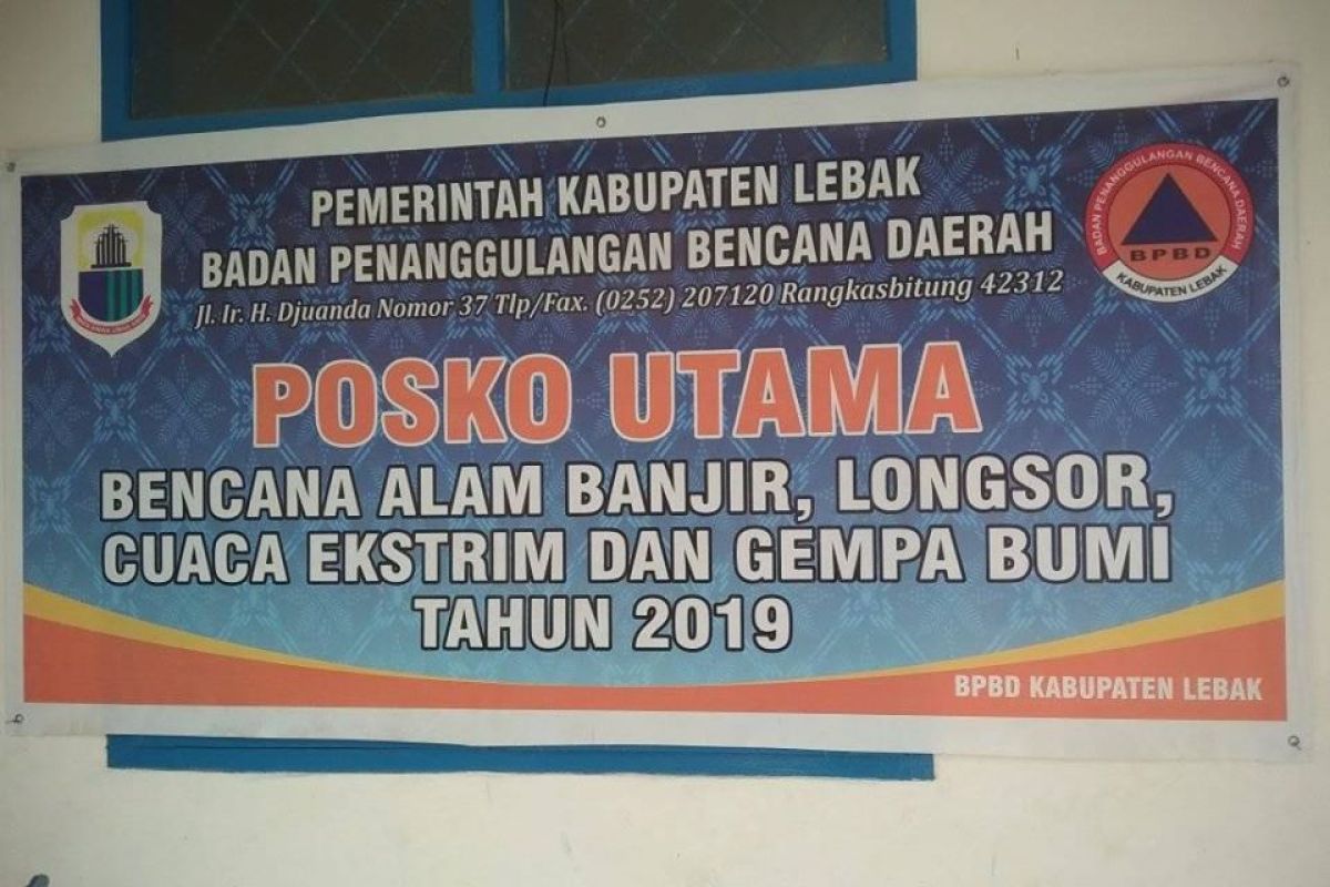 Warga Lebak-Banten diminta BPBD siaga cuaca ekstrem